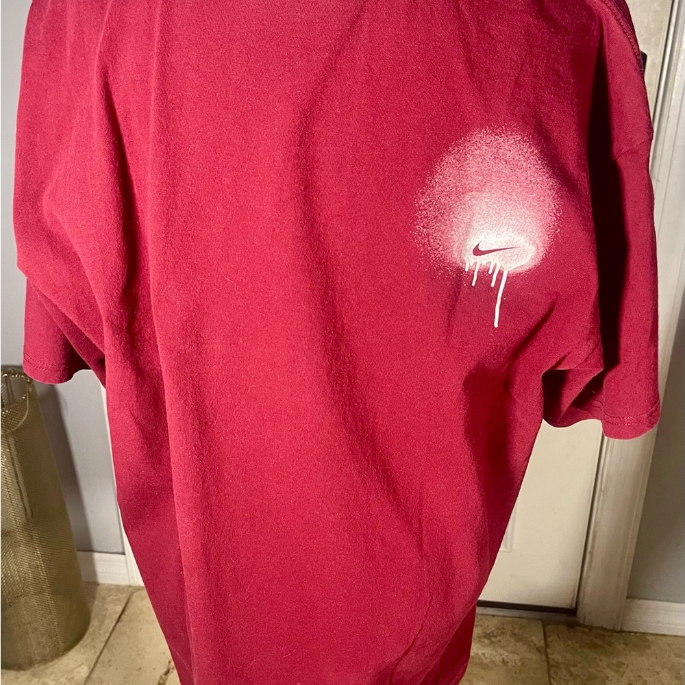 XL Vintage Y2K Nike Just‎ Do It T-Shirt Red Double Sided Friends TV - Picture 4 of 8